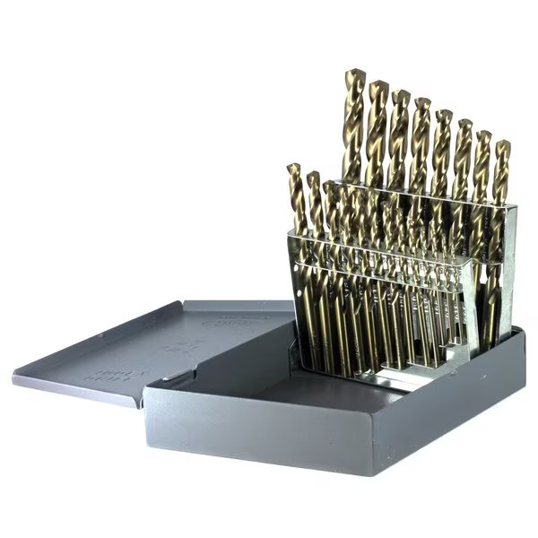 21PC COBALT DRILL SET 1/16-3/8 BY 64ths, Drillco, Mfr#: 500A21