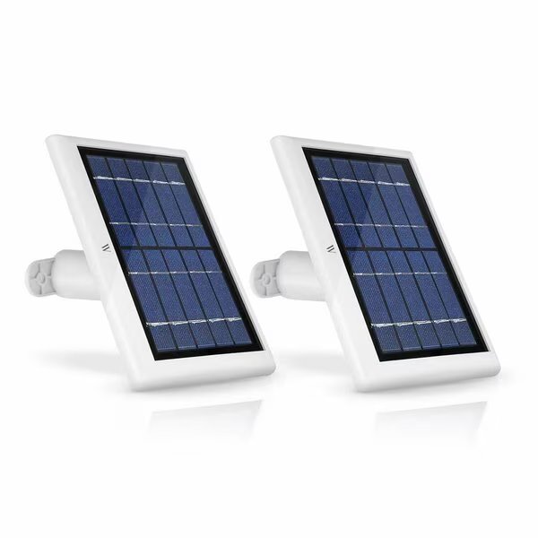 Solar Panel, 2 W, 6V, Cable Connector, Wasserstein, Mfr#: ArloUltraSolarWht2pkUS