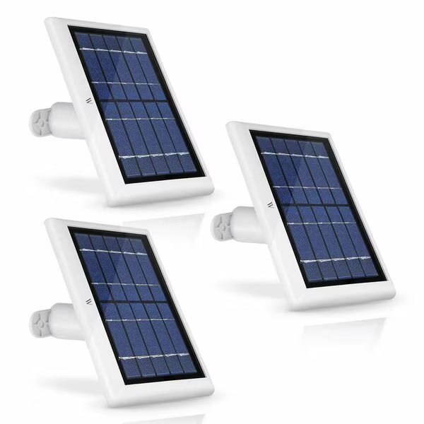 Solar Panel, 2 W, 6V, Cable Connector, Wasserstein, Mfr#: ArloUltraSolarWht3pkUS