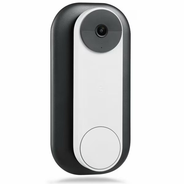 Doorbell Wall Plate Mount, for Google Nest Doorbell battery, Made for Google Nest, Wasserstein, Mfr#: NestDB2BattPltBlkUSA