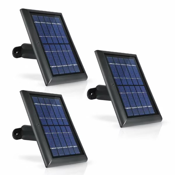 Solar Panel, 2 W, 5V, DC Cable Connector, Wasserstein, Mfr#: RingSpotSolar3BlkUS