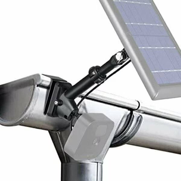 2-in-1 Universal Camera Gutter Mount, for Wyze, Blink, Ring, Arlo, Eufy Camera, Black, Wasserstein, Mfr#: UnivGutterMountBlkUS