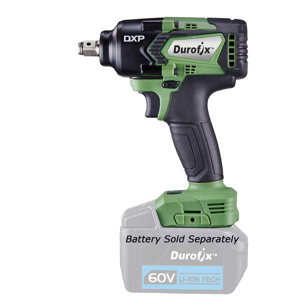 DXP 60V 1/2" BLDC Impact Wrench, 3-Stage, 517 ft-lbs, Tool Only, Durofix, Mfr#: RI60166A1T