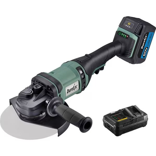 Battery Included Angle Grinder, 60 V, Durofix, Mfr#: RG6020-180-PM