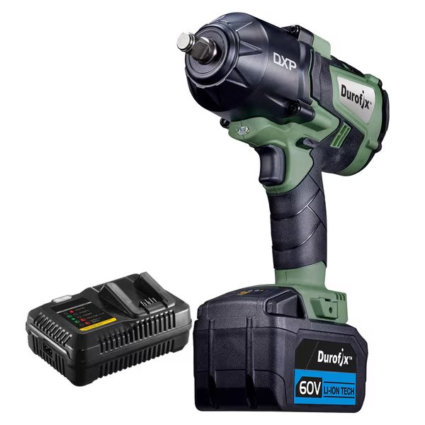 DXP 60V 1/2" BLDC Jumbo Impact Wrench 3-Stage 1500 ft-lbs, Kit, Durofix, Mfr#: RI60164-PM
