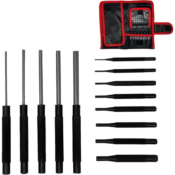 13 Piece Drive Pin Set Punch, Exxo, Mfr#: 0034