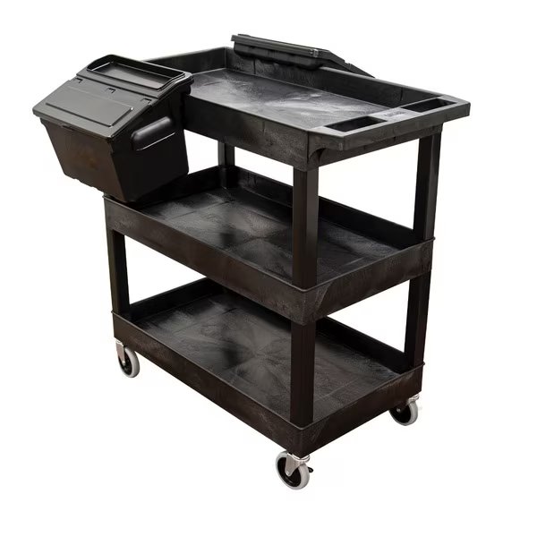 EC111-B with Outrig Bins, Luxor, Mfr#: EC111-B-OUTRIG