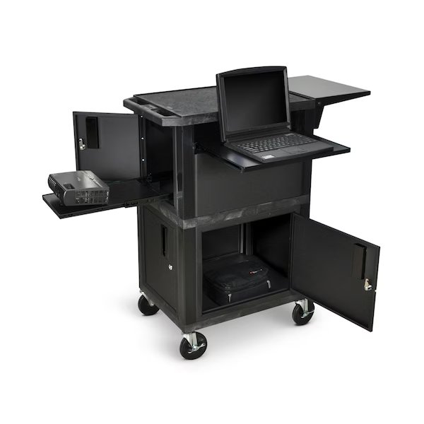 Ultimate Presentation Station with Cabinets, 41"H, Luxor, Mfr#: WTPSCE