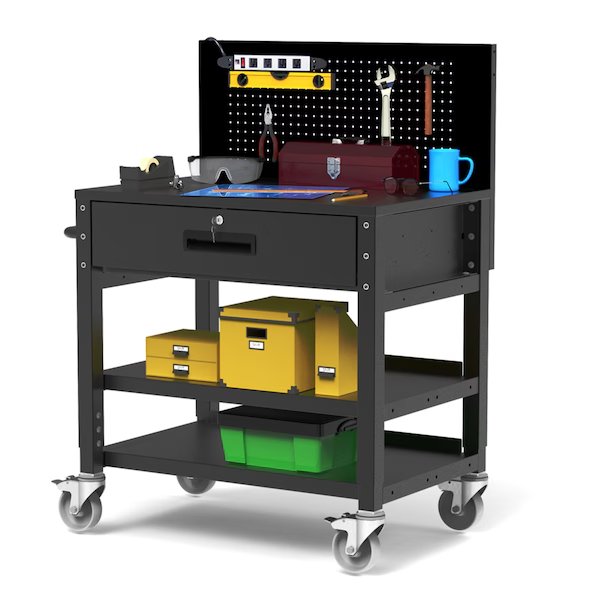 HeavyDuty Mobile Workstation, Luxor, Mfr#: UCWS001