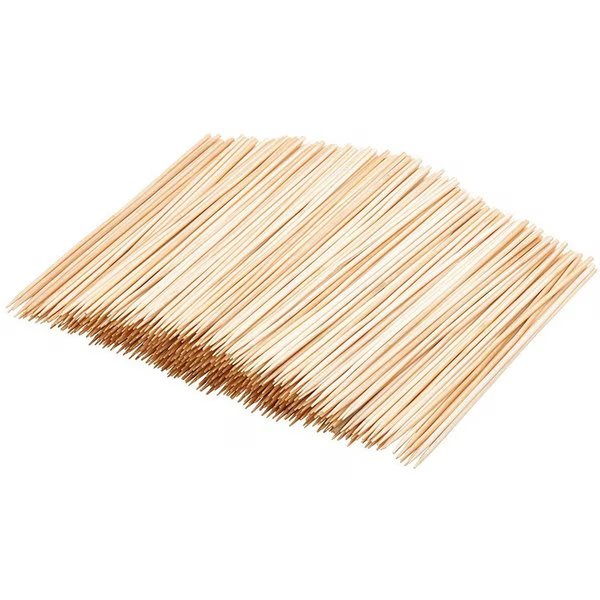 Barbecue Accessories, Barbecue Skewers, Bamboo, 500 Pieces, 8 Inches, Blue Donuts, Mfr#: BD3688920