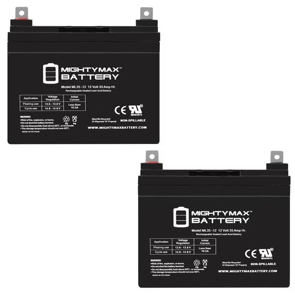 12V 35AH SLA Replacement Battery for Dynacell U1 - 2PK, Mighty Max Battery, Mfr#: MAX3957234
