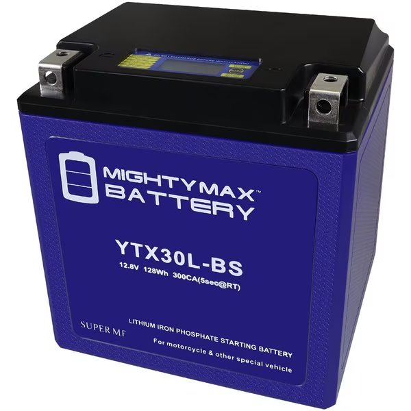 YTX30L-BS Lithium Replacement Battery compatible with Polaris Ranger 6x6 500CC 98-09, Mighty Max Battery, Mfr#: MAX4005229