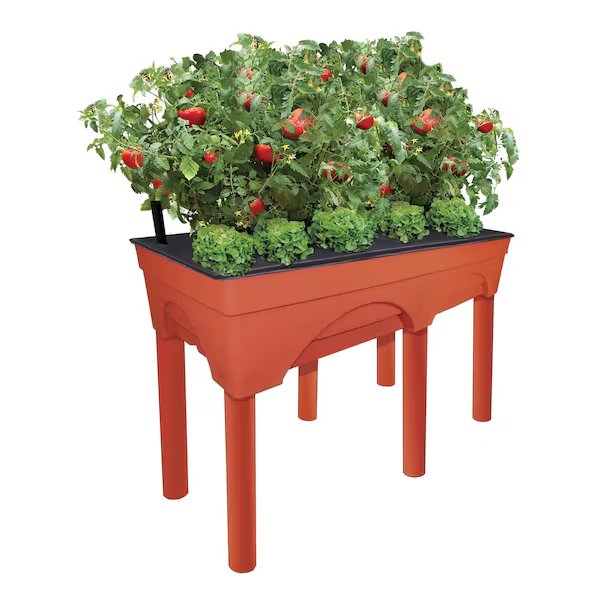 Big Raised Bed Grow Box, 30in Elevated Height, Self-Watering & Improved Aeration, Lrg 48inx20in Design, Emsco Group, Mfr#: 3346