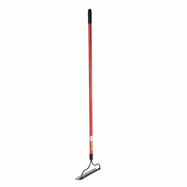 14-Tine Bow Rake, 54in Fiberglass Handle, 16 Gauge Steel Blade, Emsco Group, Mfr#: 1222-1