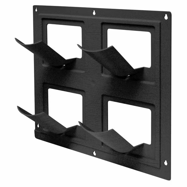 Wall Flowers Vertical Gardening System, Create Gardens on Walls, Holds up to 4 Potted Plants, Black, Emsco Group, Mfr#: 2492-1