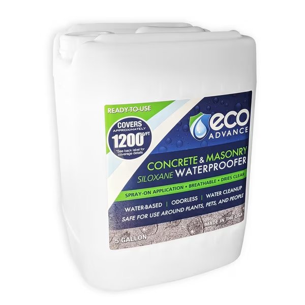 Concrete/Masonry Waterproofer, 5 Gallon, Eco Advance, Mfr#: EACON640PD