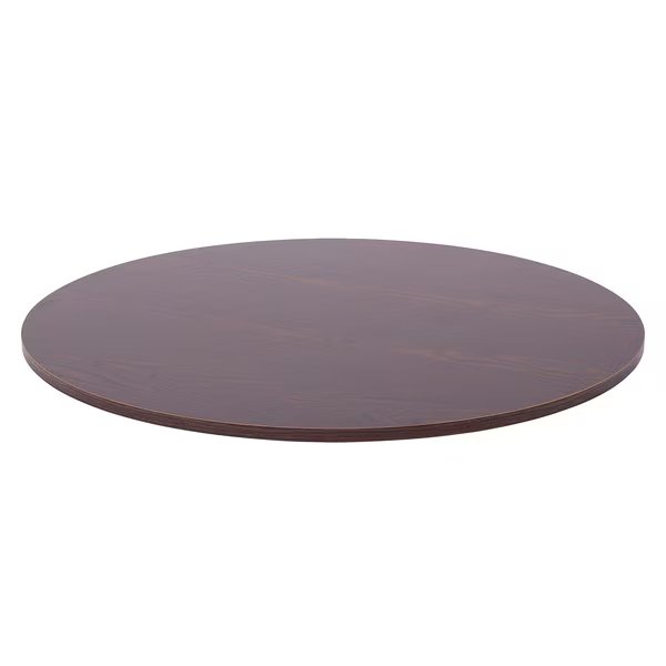 30'' Diameter Round Topper Shelf For Round Racks, Dark Brown, Econoco, Mfr#: ROUNDSBN