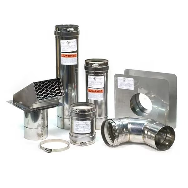 4" Horizontal Vent Kit w/ Backflow Preventer, Eccotemp, Mfr#: 2ZVWB04