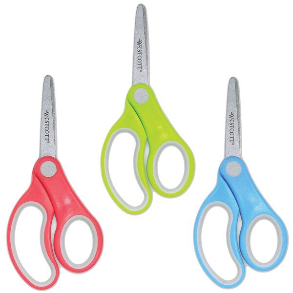 Soft Handle 5" Kids Scissors Classpack, Blunt, PK12, Westcott, Mfr#: 15971