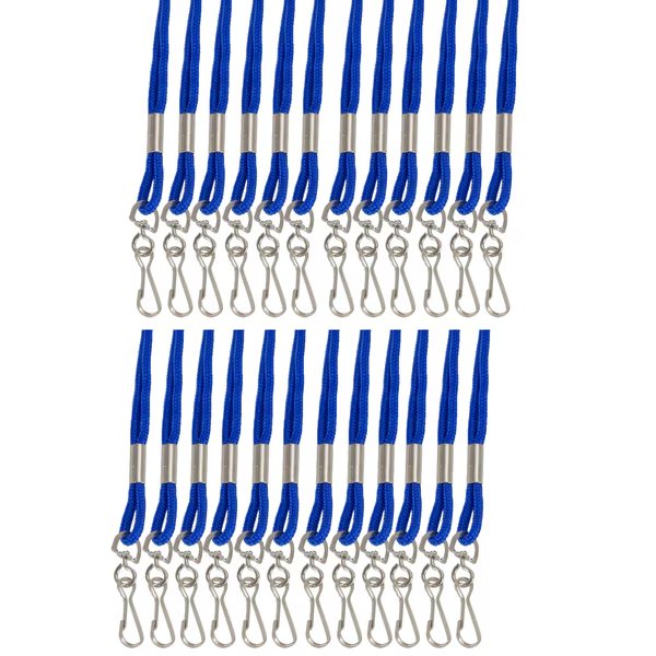 Standard Lanyard Hook Rope Style, Blue, PK24, Sicurix, Mfr#: 68903