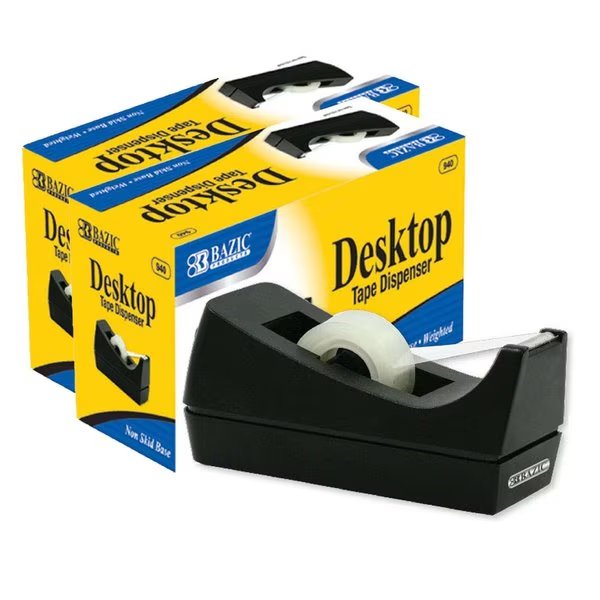 Desktop Tape Dispenser, 12PK, Bazic Products, Mfr#: 940