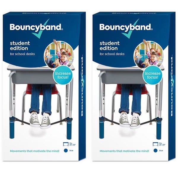 Bouncyband for Desk, Blue, PK2, Bouncybands, Mfr#: BBD-B
