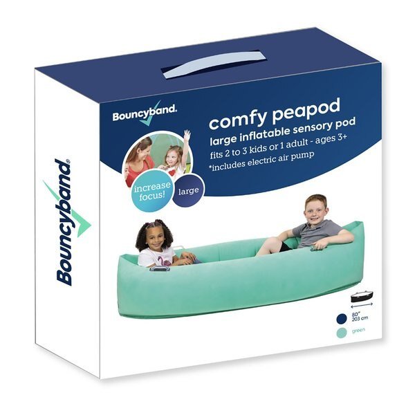 Comfy Peapod, Inflatable Sensory Pod, 80in, Green, Bouncybands, Mfr#: PD80GR