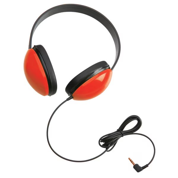 Listening First™ Stereo Headphones, Red, Califone, Mfr#: 2800RD