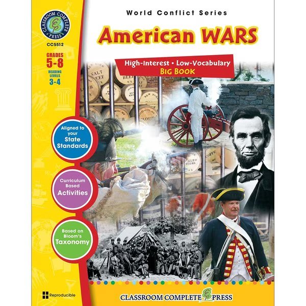 American Wars Big Book World Conflict Series, Classroom Complete Press, Mfr#: CC5512