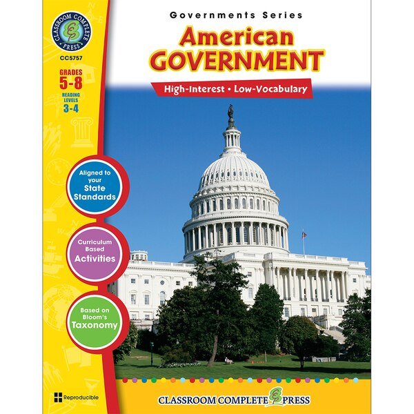 American Government Resource Book, Grade 5-8, Classroom Complete Press, Mfr#: CCP5757