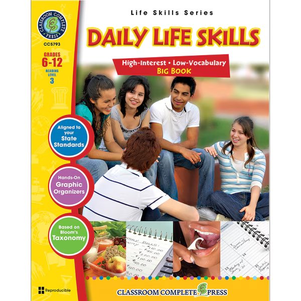 Classroom Complete Press Daily Life Skills Big Book, Classroom Complete Press, Mfr#: CC5793