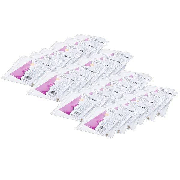 Clear Vinyl Pencil Pouch with Zip-lock Closure, PK24, Recommended Grade: K+, Charles Leonard, Mfr#: 76380