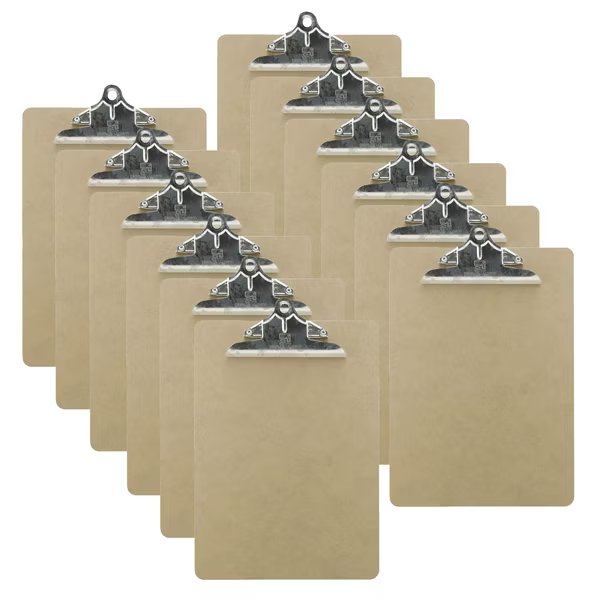 Letter Size Hardwood Clipboard, PK12, Charles Leonard, Mfr#: 89243