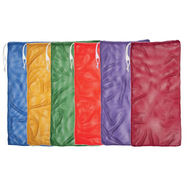 Mesh Equipment Bag, 24in x 48in, Assorted Colors, PK6, Champion Sports, Mfr#: MB22SET