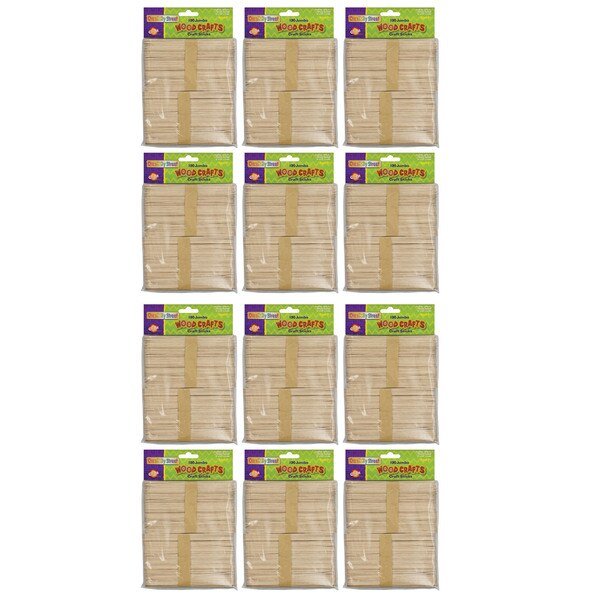 Jumbo Craft Sticks, Natural, 6 x 0.75, PK1200, Creativity Street, Mfr#: PAC3676-01