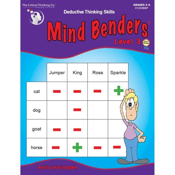 Mind Benders Level 3, Grades 3-6, The Critical Thinking Co, Mfr#: 01333BBP