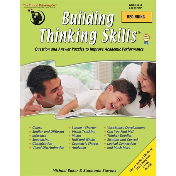 Building Thinking Skills Book, Beginning, Grade Pre K, The Critical Thinking Co, Mfr#: 05233PBP