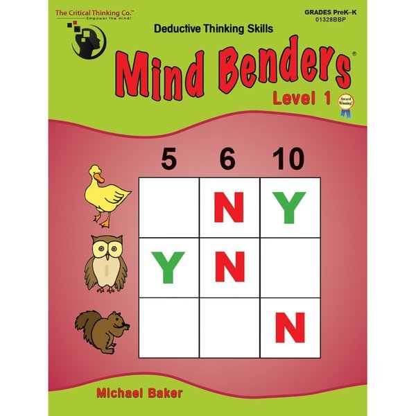 Mind Benders® Level 1, Grades PreK-K, The Critical Thinking Co, Mfr#: 01328BBP