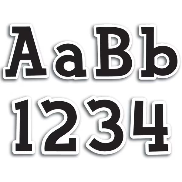 Fancy Black 4in Designer Letters, PK630, Creative Teaching Press, Mfr#: 1894