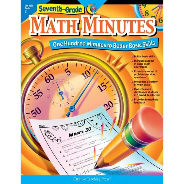 Creative Teaching Press Math Minutes Book, Grade 7, Creative Teaching Press, Mfr#: 2635