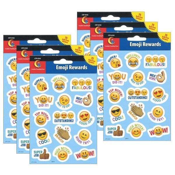 Emoji Fun Reward Stickers, PK450, Creative Teaching Press, Mfr#: 4143