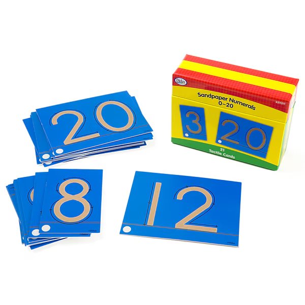 Tactile Sandpaper Numerals 0-20, Didax, Mfr#: 211211