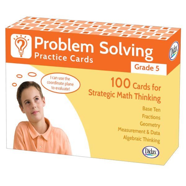 Problem Solving Practice Cards, Grade 5, Didax, Mfr#: 211281