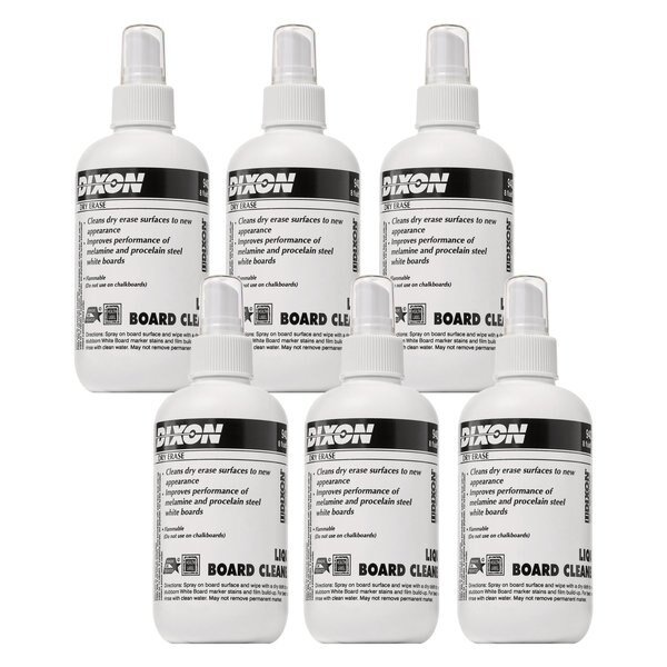 Dry Erase Board Cleaner, Spray Bottle, 8 oz., 6PK, Dixon Ticonderoga, Mfr#: 94008