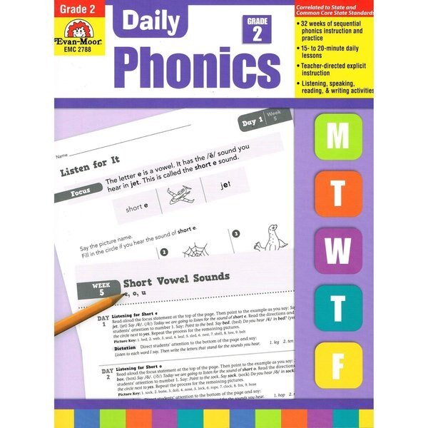 Daily Phonics Book, Teacher Edition, Grade 2, Evan-Moor Educational Publishers, Mfr#: 2788