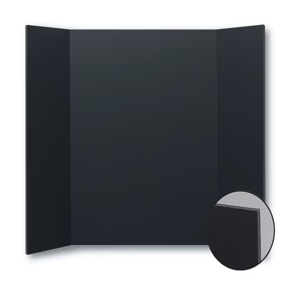 Foam Project Board, 36" x 48", Black, PK10, Flipside, Mfr#: 30508