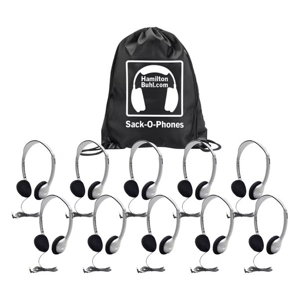Sack-O-Phones, 10 HA2 Personal Headsets, Foam Ear Cushions, Hamiltonbuhl, Mfr#: SOP-HA2
