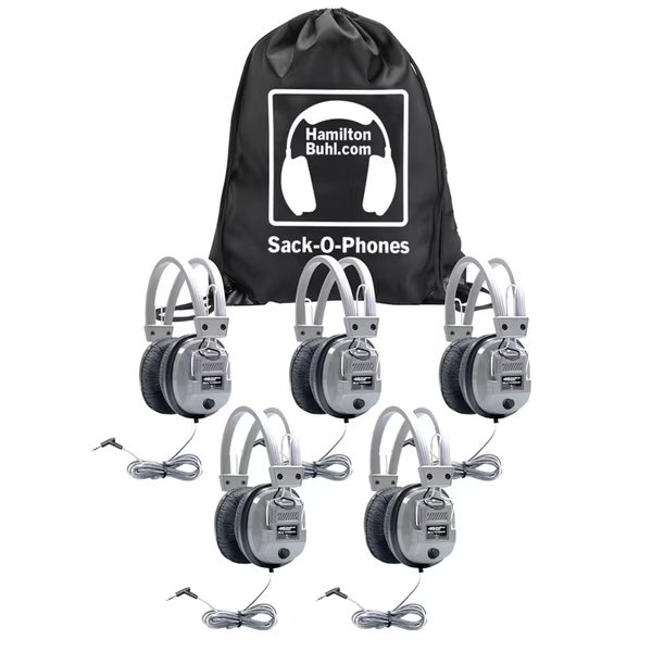 Sack-O-Phones, SC7V Deluxe Headphones in Carry Bag, PK5, Hamiltonbuhl, Mfr#: SOP-SC7V