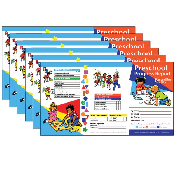 Preschool Progress Report, Ages 4-5, PK60, Hayes, Mfr#: PRC2