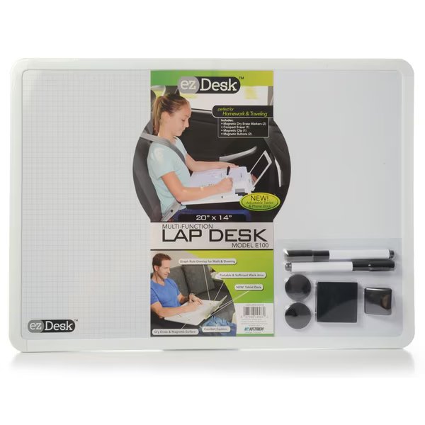 EzDesk Multi-Function Lap Desk w/Graph Ruling, Adjustable Tablet Dock, Promarx, Mfr#: EZ01WDE10008